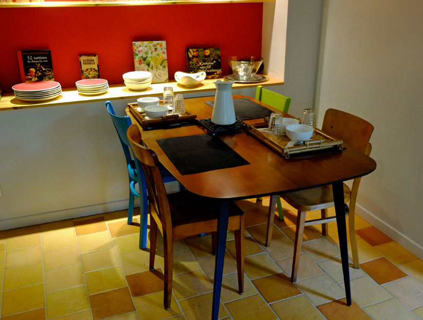 El comedor de nuestra casa de huéspedes en Castres