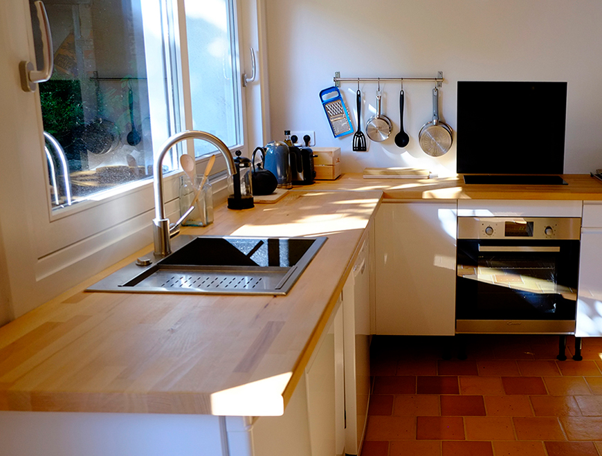 La cocina de nuestra casa de huéspedes en Castres