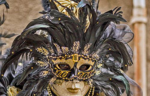 L'édition 2019 du Carnaval vénitien de Castres, à proximité du Préau Saint-Jacques